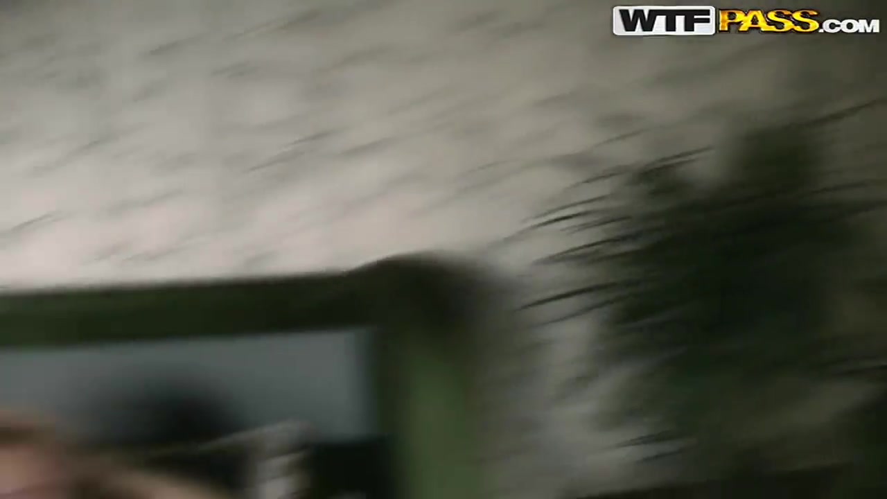 Sexy girl Logan is doing a deep blowjob in the night club