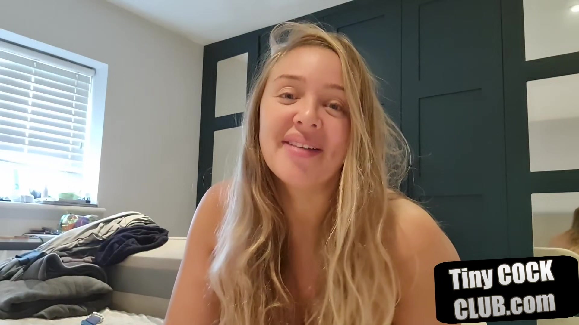 JOI amateur solo busty babe talks nasty to poor lil dicks