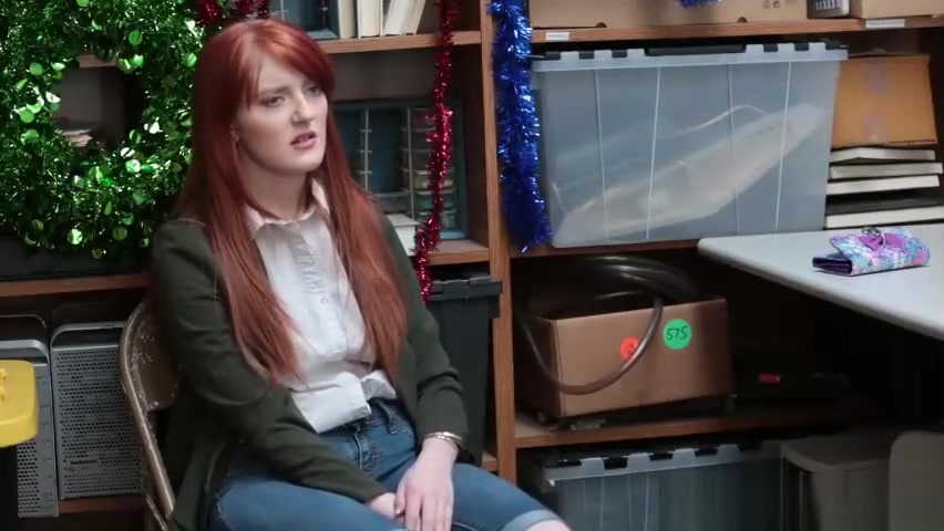 Officer fucks redhead teen 18+ for stealing