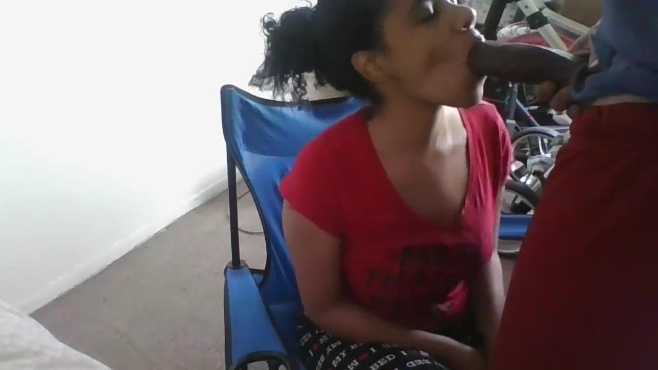 Sucking Dark Brown Cock