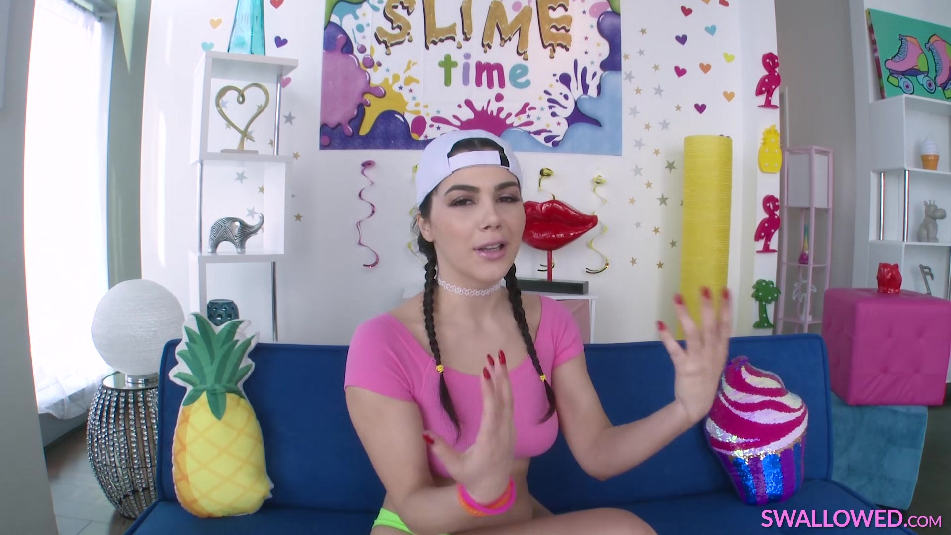 SWALLOWED Oral playtime with busty Valentina Nappi