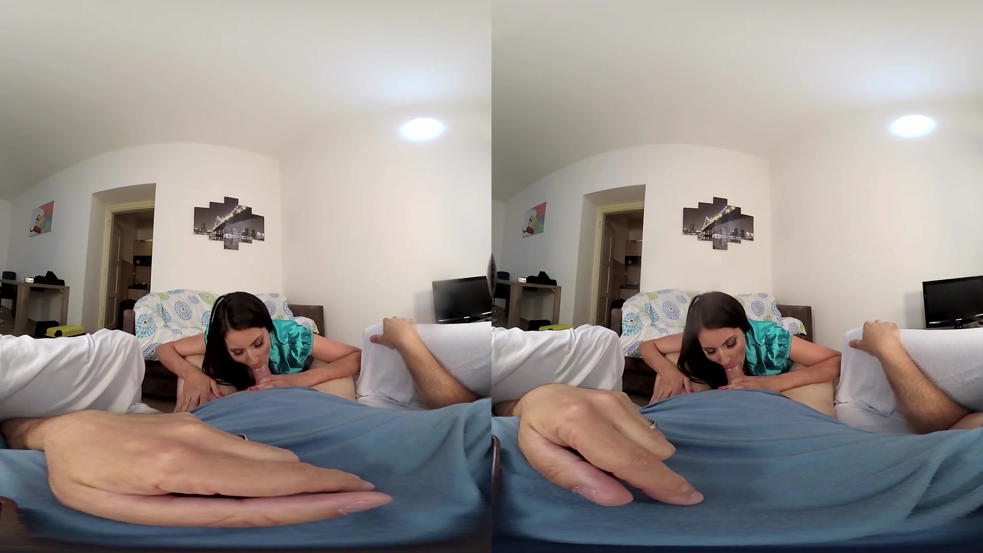 Tiny Tina: Office Girl - Petite Brunette Comes Home from Work With You
