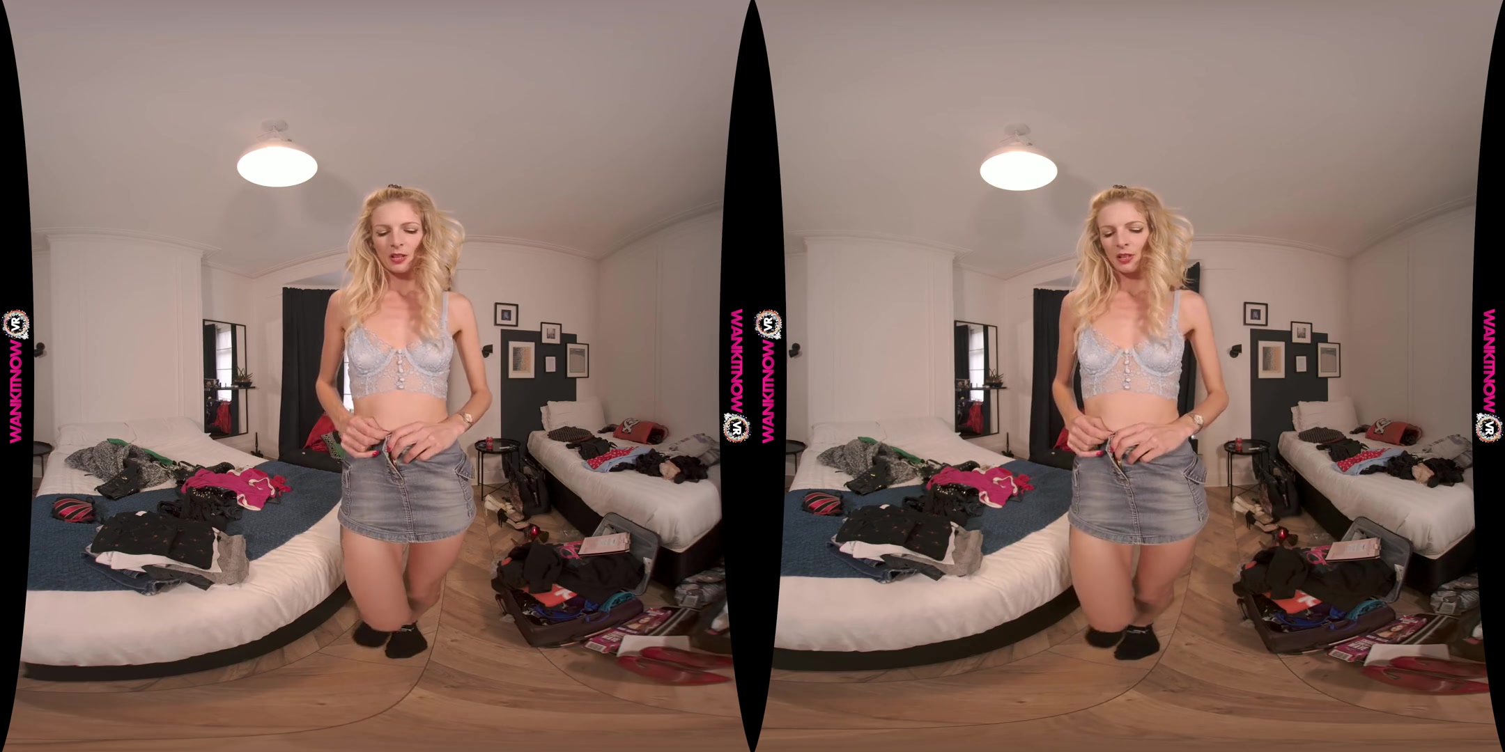 The Best Tenant - Cute Blonde Amateur Strips to Pay her Rent