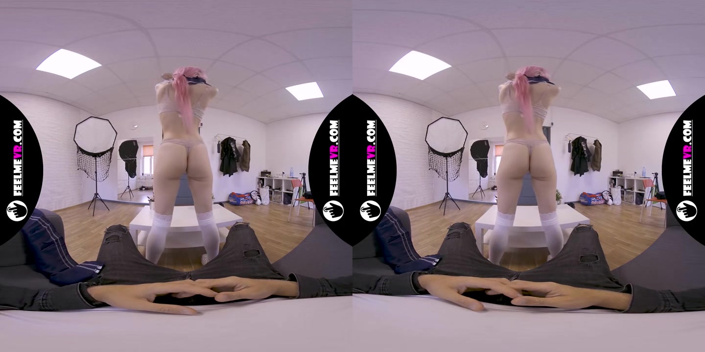 Virtual Reality Nude Lapdance Video With Pink Hair Girl Lilly - FeelMeVR