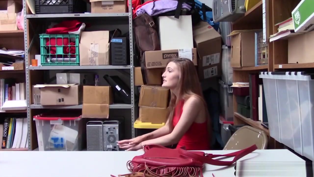 Redhead teen 18+ Fucked Because Her Busty Step mom Is A Thief