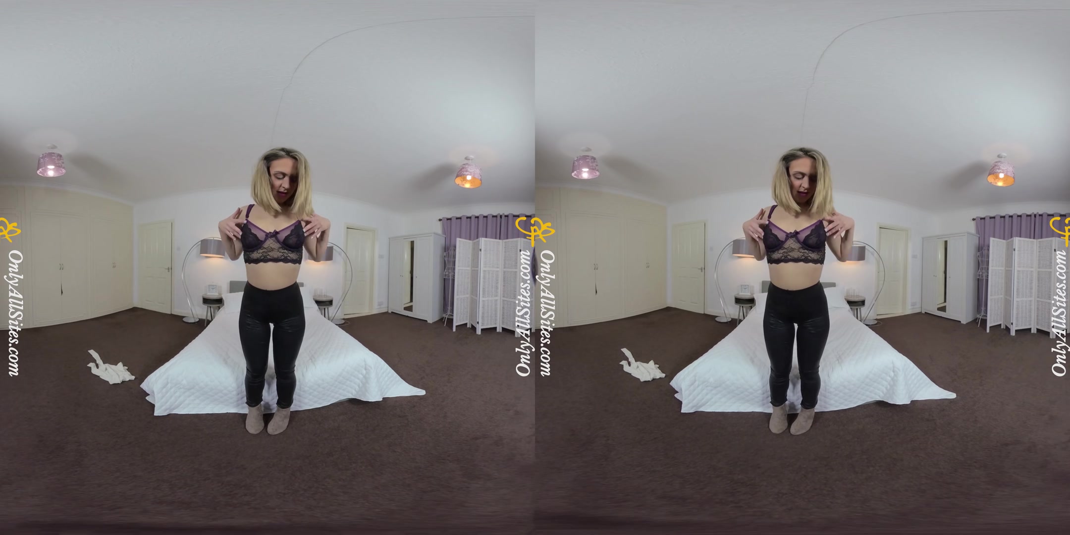 Samantha - Skinny Blonde Babe Sexy Striptease - OnlyTease