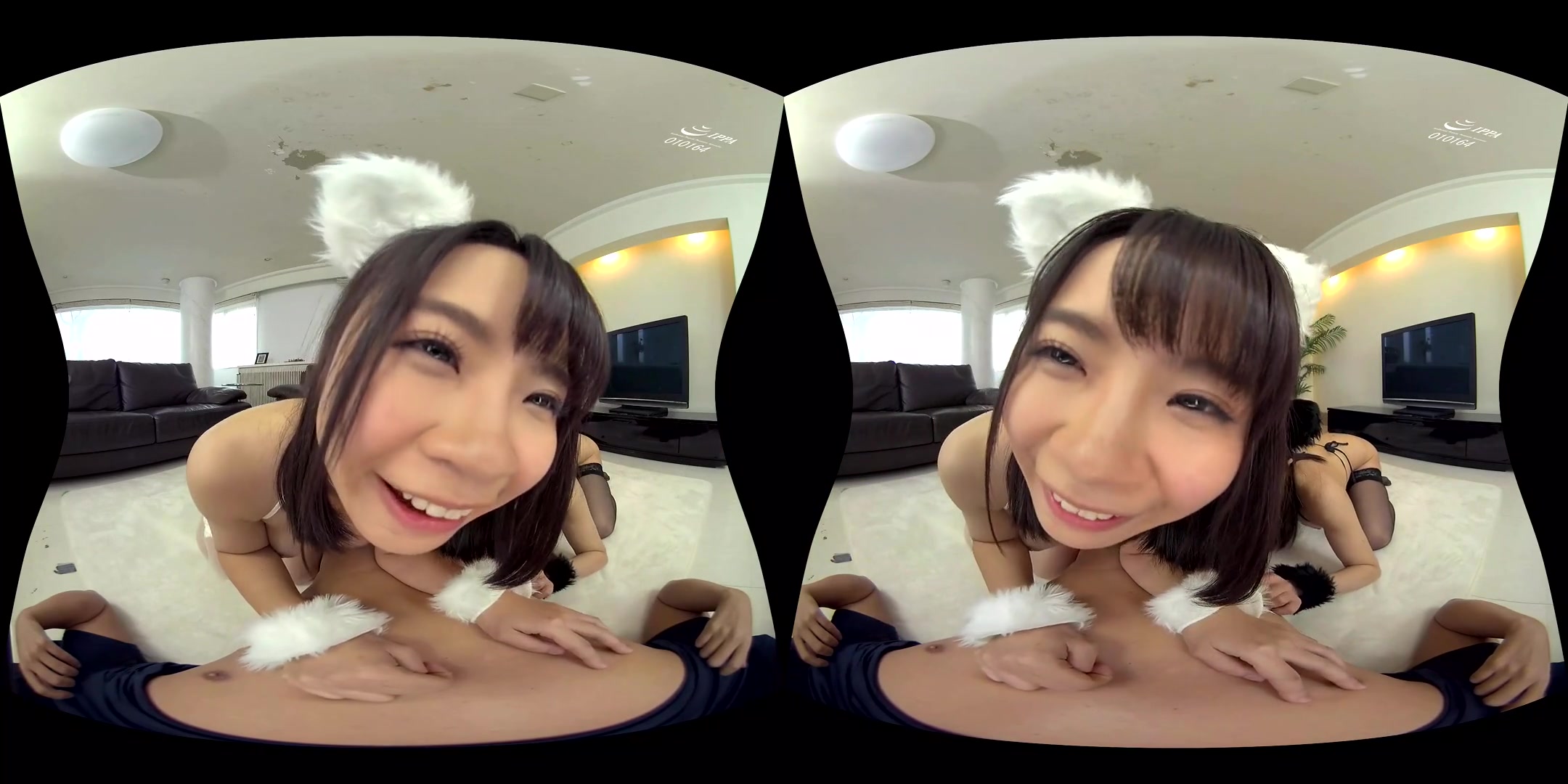 Miori Ayaha and Yurina Aizawa Cute Creampie Cat Cafe Threesome Edition 3 - SexLikeReal