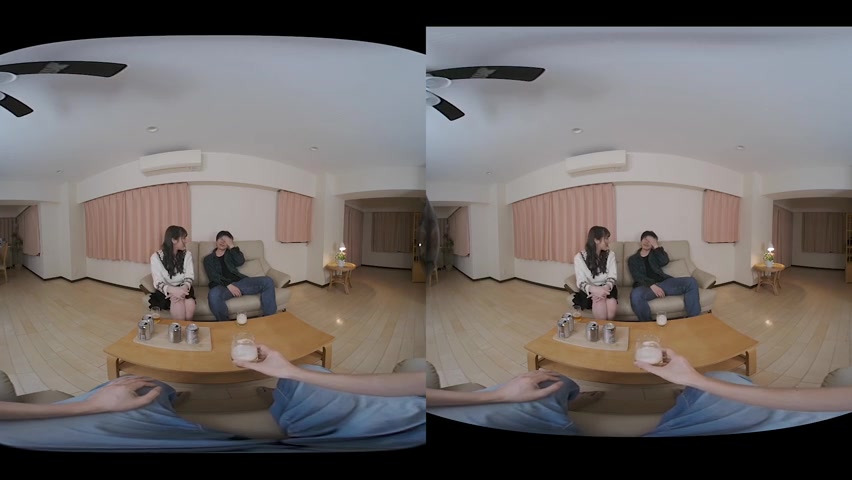 Maki Koizumi [VR] In Front Of Her Husband : I get weird when drink - Caribbeancom