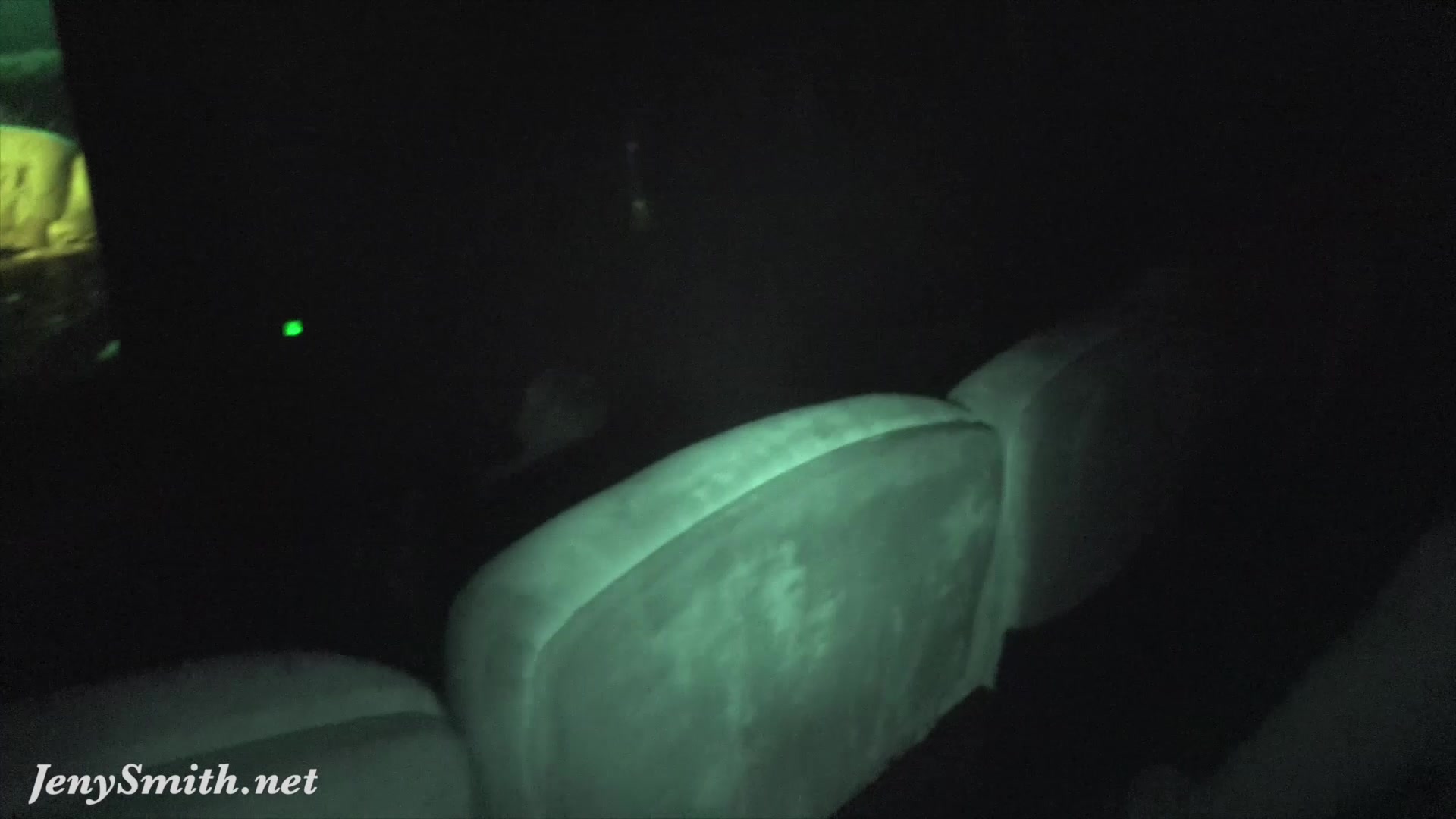 Jeny Smith undresses at movie theater