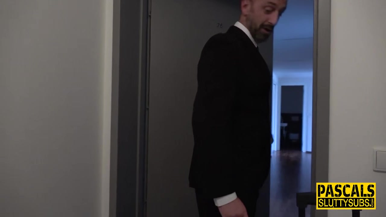 Spanked real sub squirts