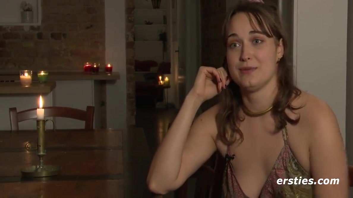 Leoni Stands On Clothespins On Her Labia