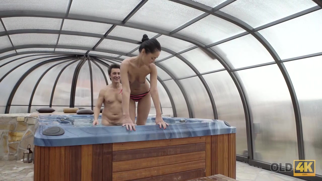 OLD4K. Rich man is happy to spend the whole day with teen 18+ lassie