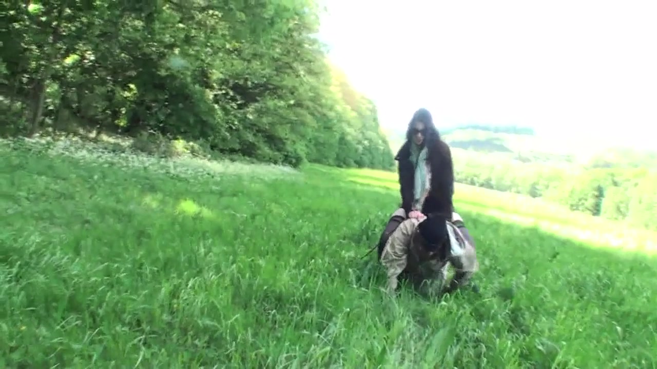 Outdoor fun with pet boy by Femdom Austria