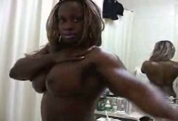 Ebony Body Builder Honey Dayana