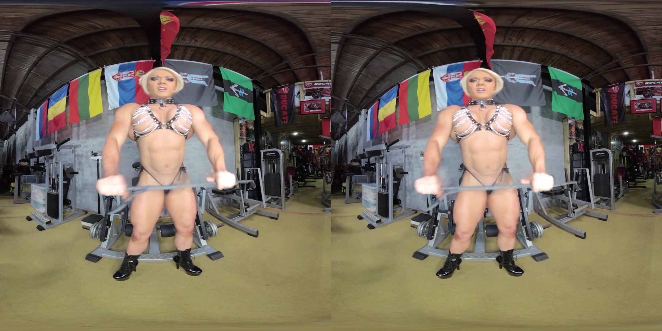 Lisa Cross - Scene 7; Big Tits Blonde Bodybuilder VR
