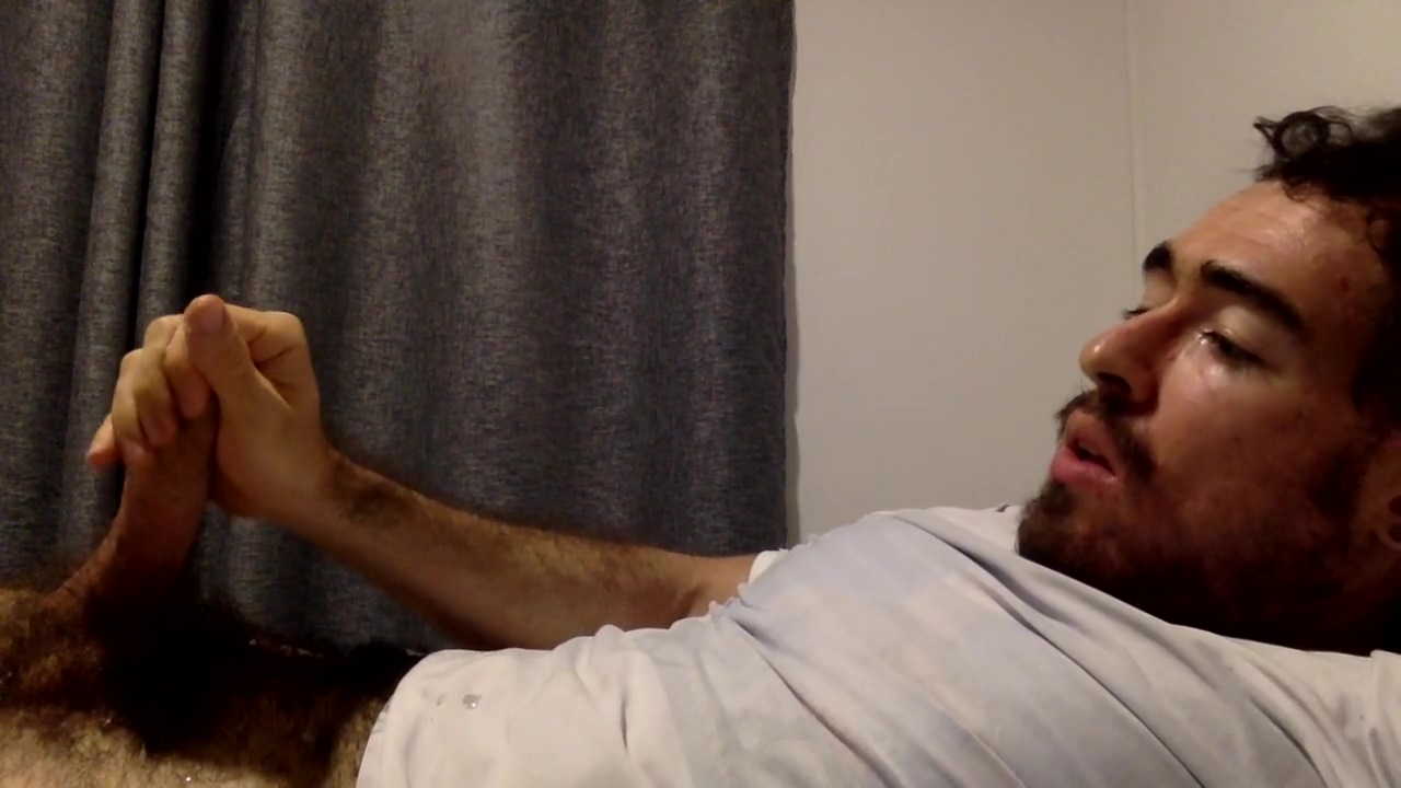 Hairy Latin Guy Cum All Over His Body