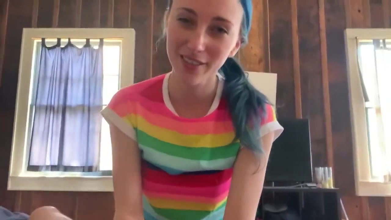 Kawaii Creampie Slut - Rainbow Alt Girl - Rides Cock