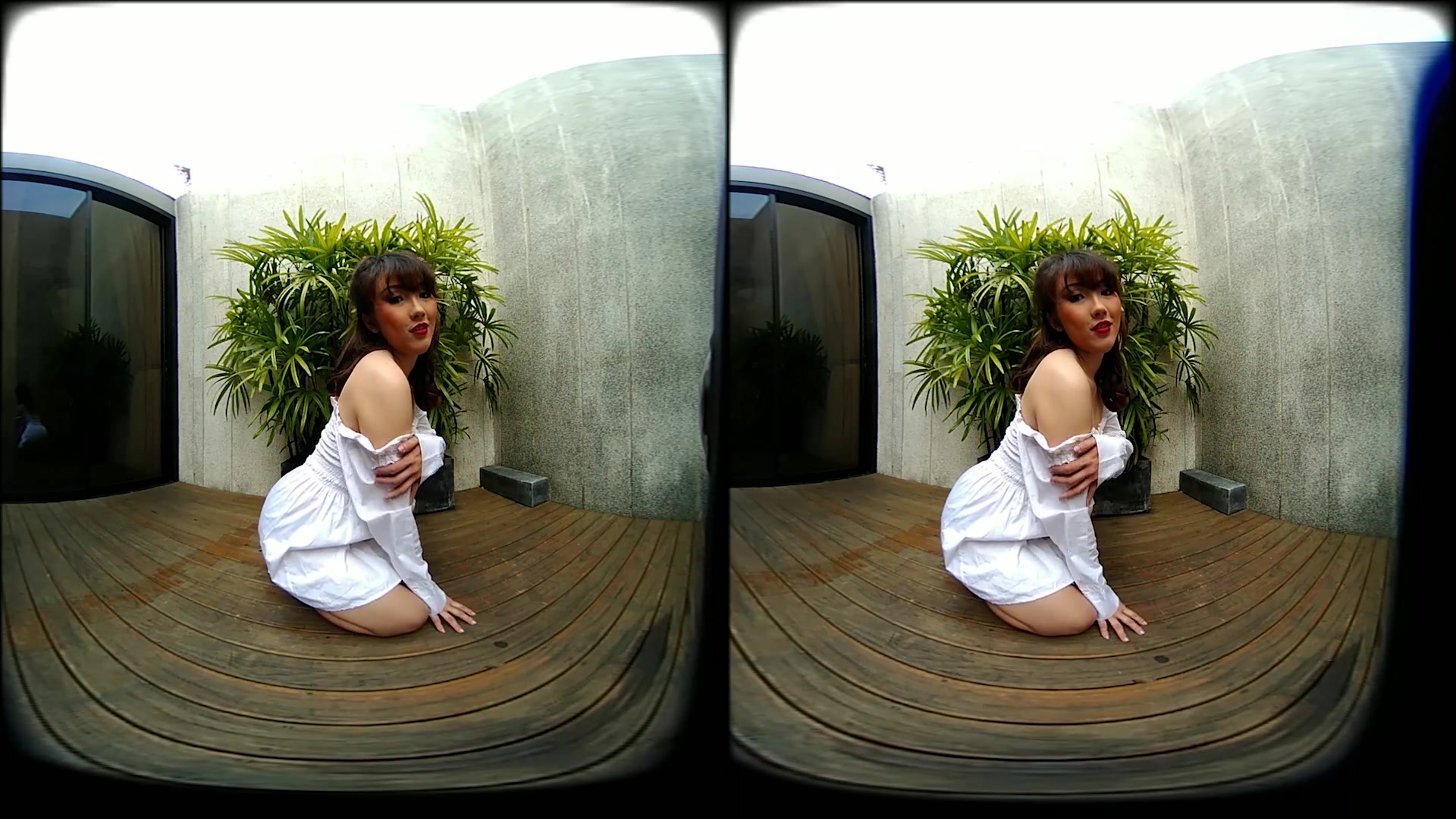 Young Asian Girl Outdoor Posing And Modeling In Two Scenes - VRpussyVision