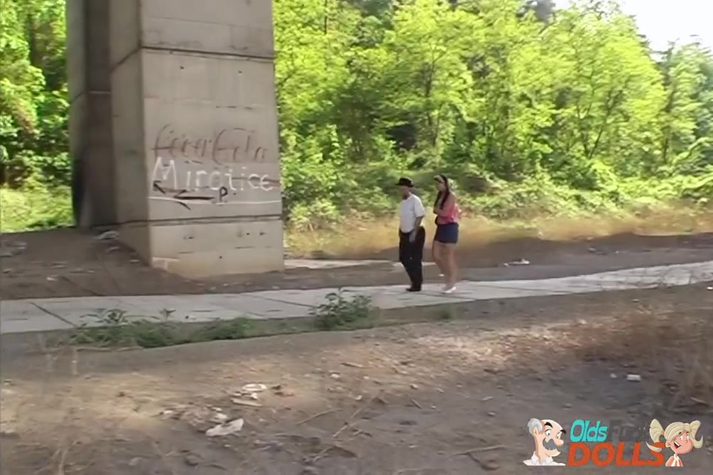 Old Pervert Fucks teen 18+ Brunette Annie Outdoors With Pavel Terrier