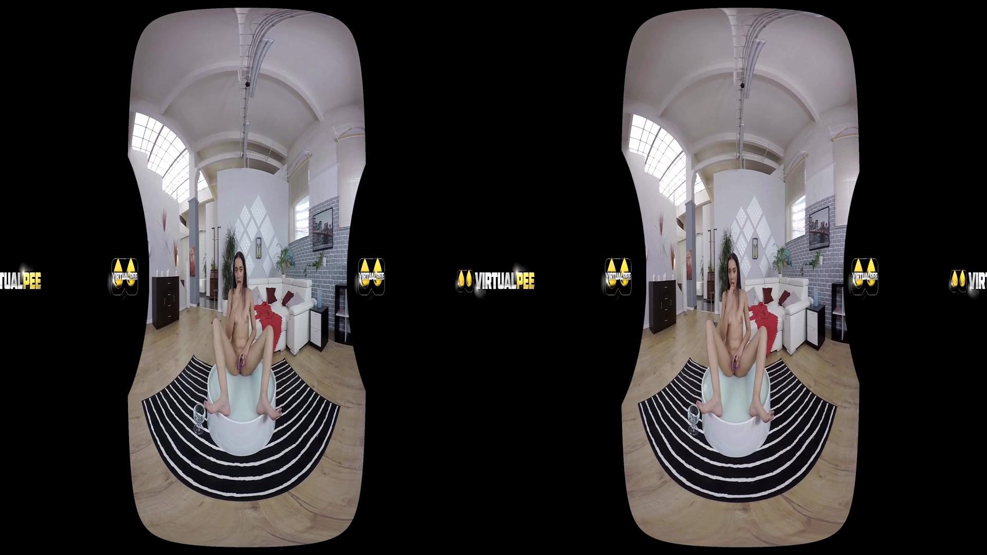 Amanda Estela in Gulping Her Piss - VirtualPee