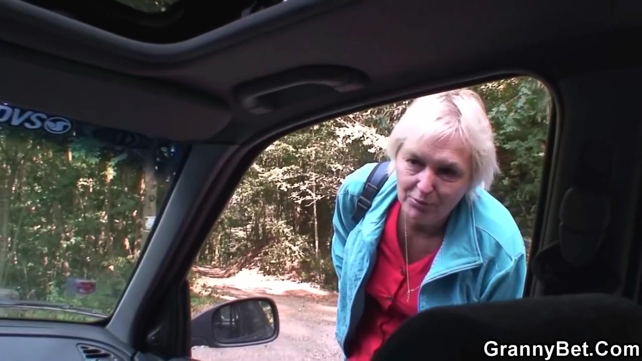 Picked Up Hot Granny Fucked After Hot Blowjob