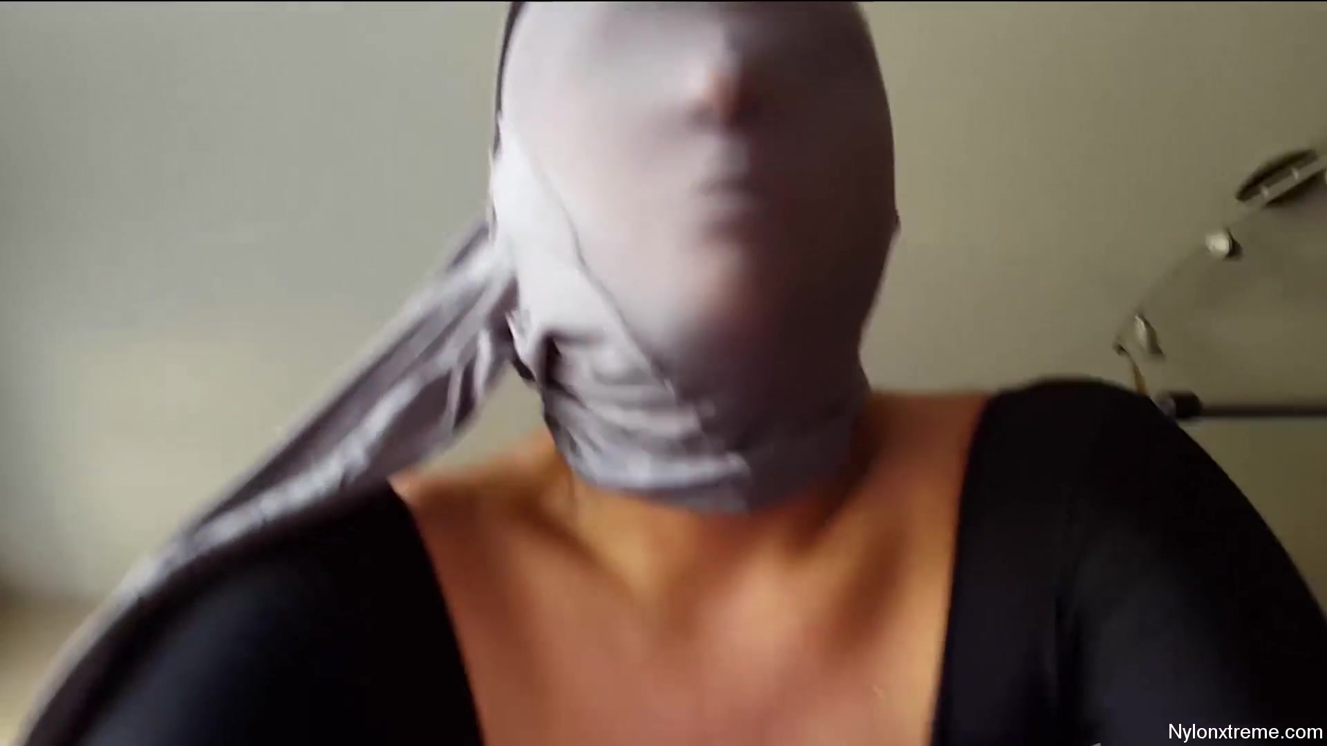 79 Nylon Shinny Grey Pantyhose Encasement - Sex Movies Featuring Sexy Tights