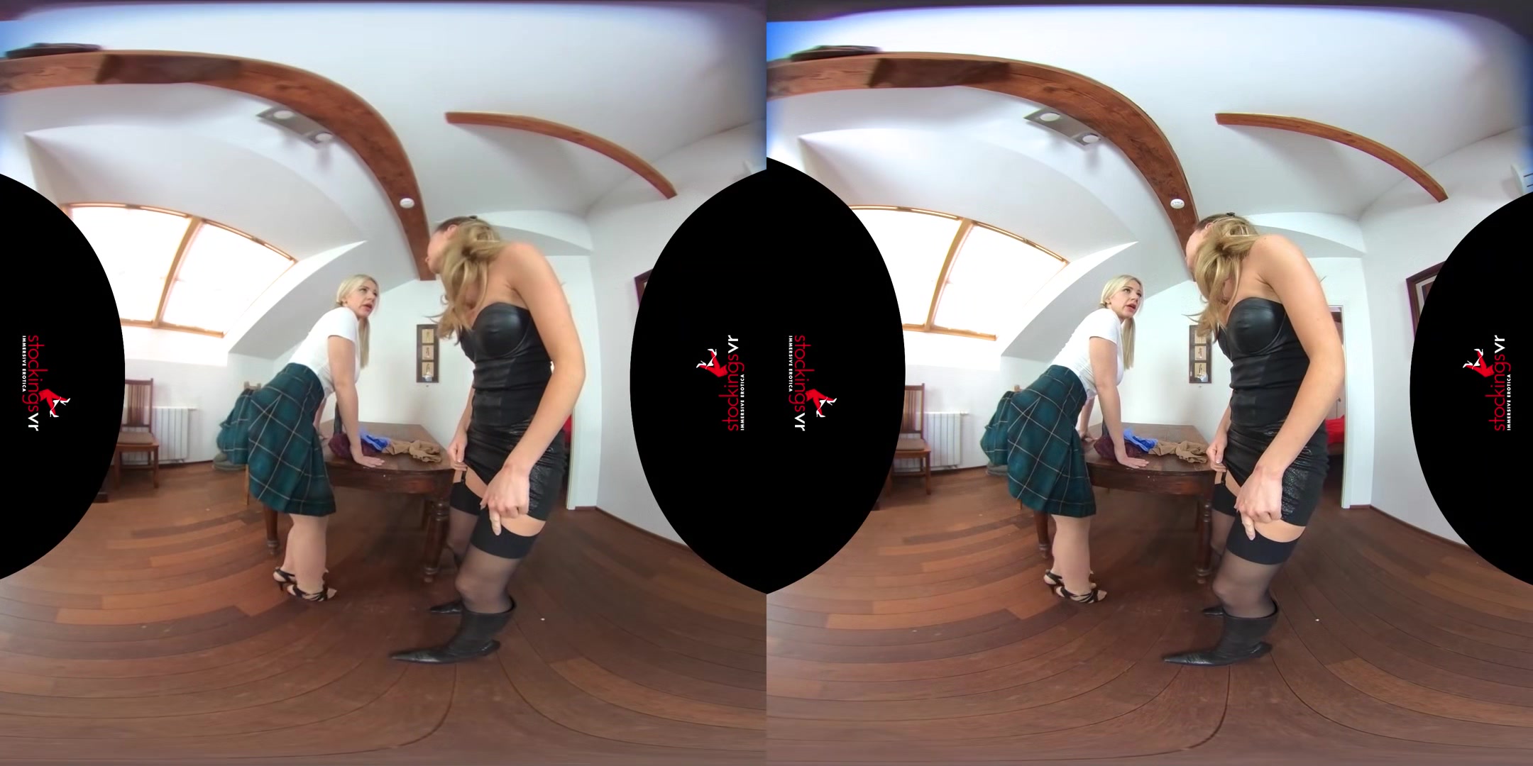 The schoolgirl 18+ and the domme starring Victoria Puppy and Nathaly Cherie