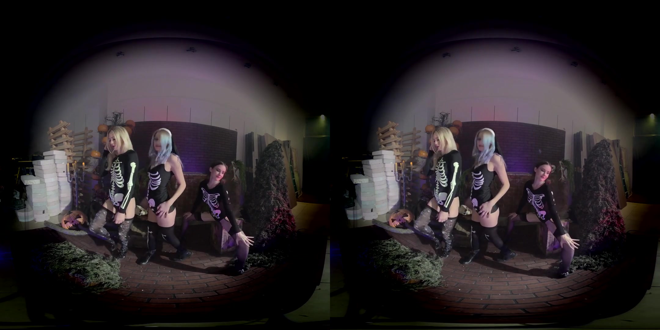 Skeletons - Amateur Lesbian Softcore Threesome