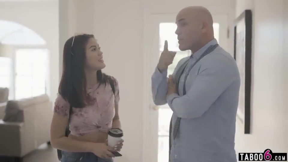 Stepdaughter Wets Herself When Lectured By Stepdad - Kendra Spade