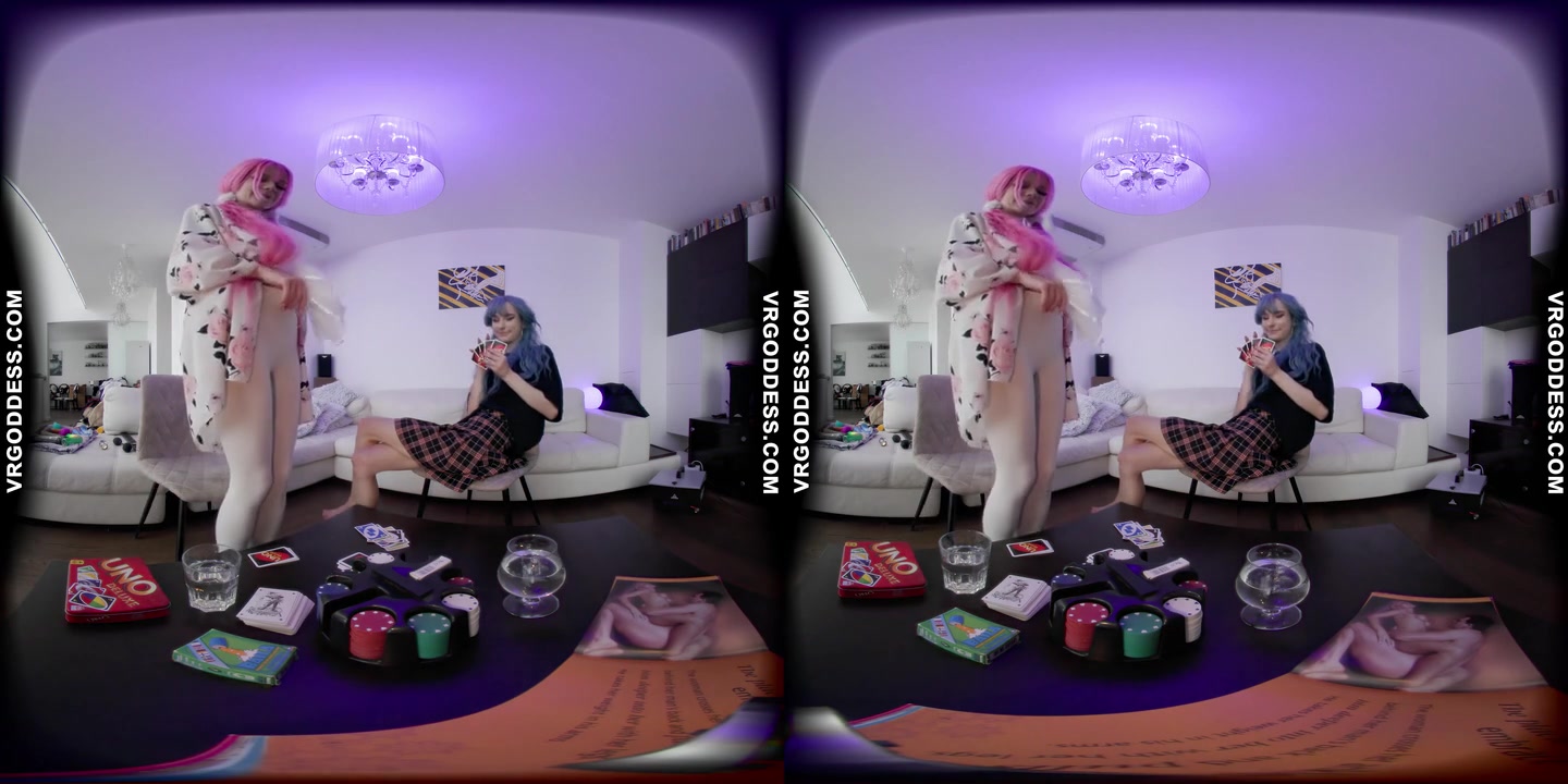 Lily Anglic And Poppy Really Playing Strip Card Games Until They Both Lose And Get Completely Naked