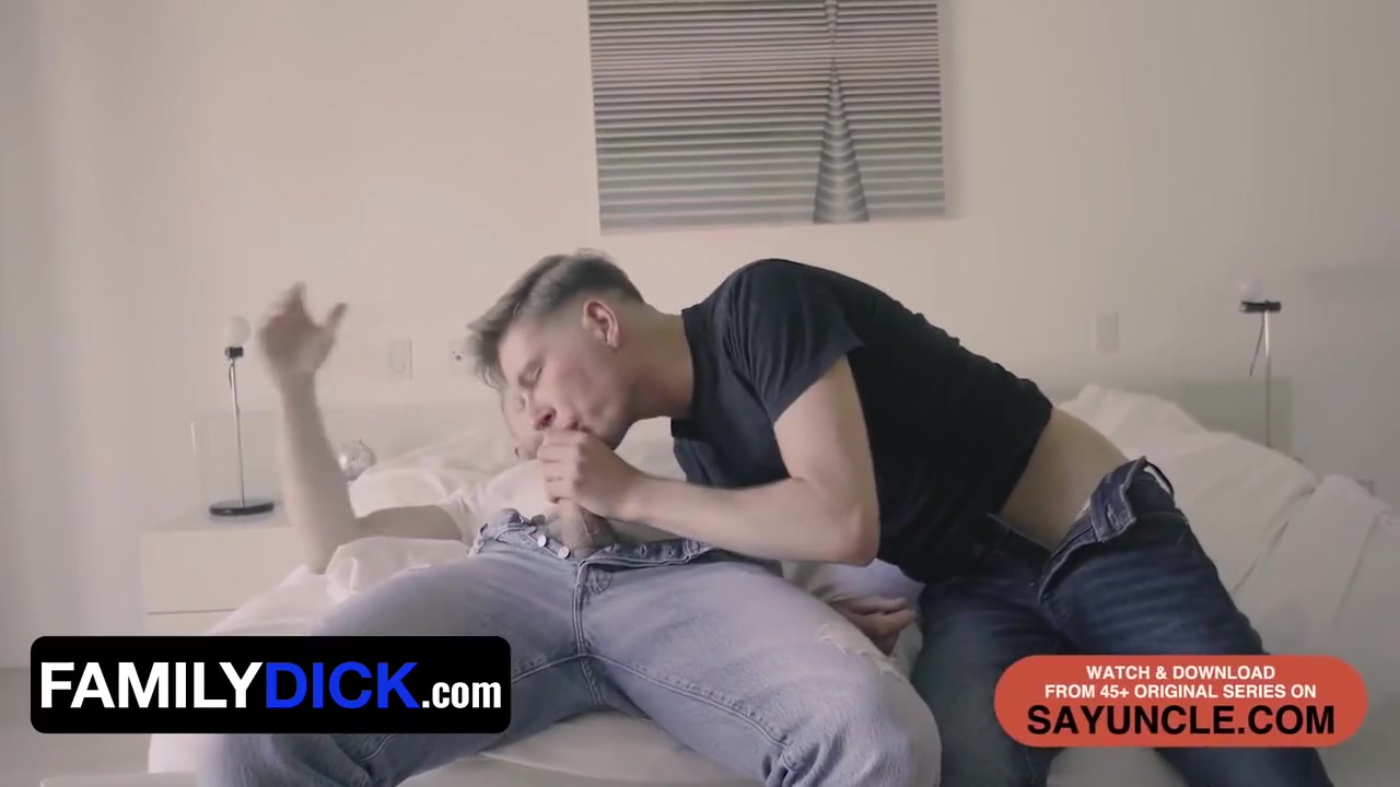 Lukas Stone - Twink Step Son Takes Step Daddys Prick From Behind While Step Mom Is Home