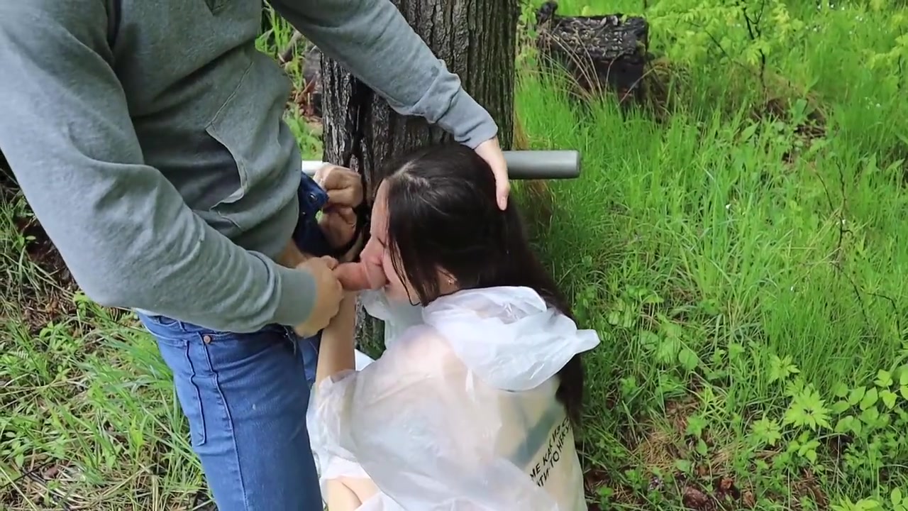 A Walk In The Woods Ended With A Sudden Bdsm Session For A Young Russian Bitch. 7 Min