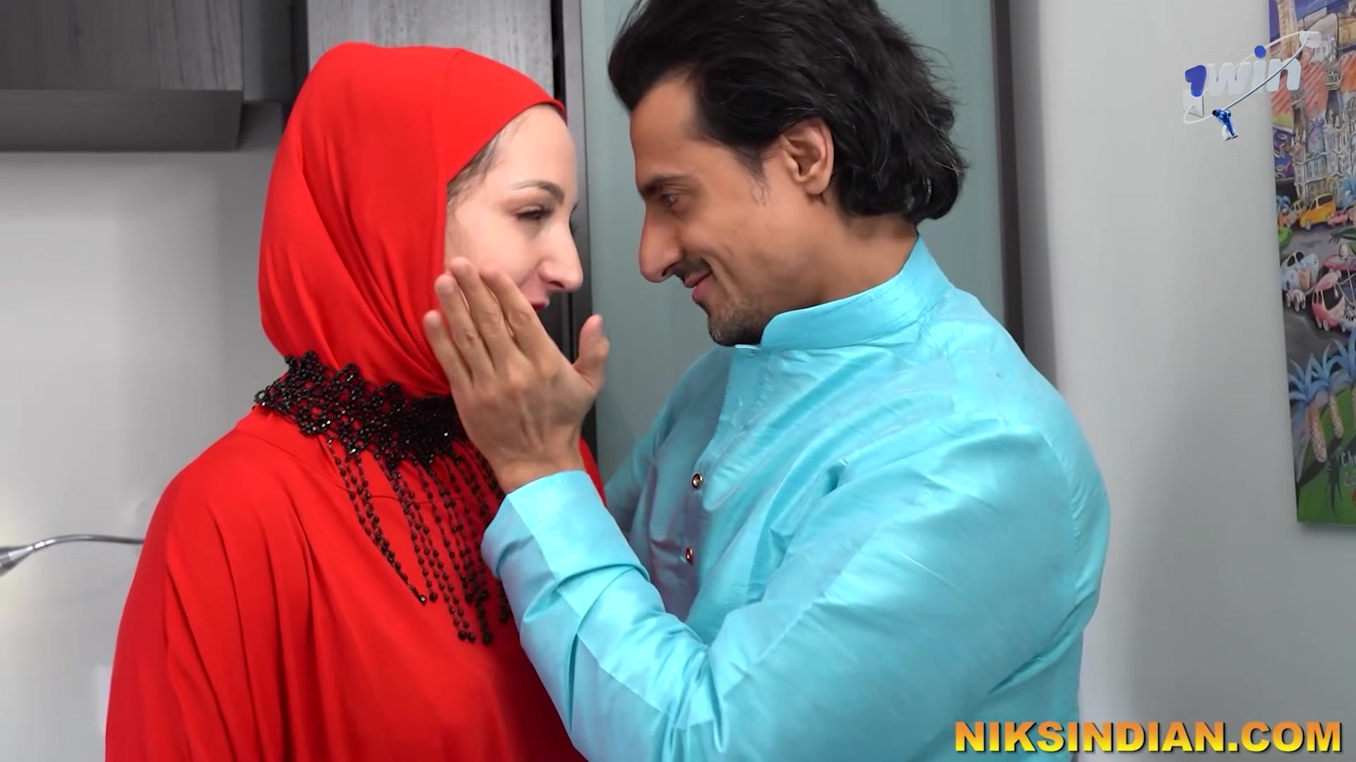 Big Ass Cheating Muslim Wife Getting Fucked By Another Man In front of Her Husband