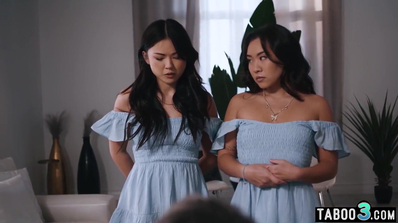 Lulu Chu And Kimmy Kimm In Stepdad Banging His Asian Eighteen Years Old Stepdaughters