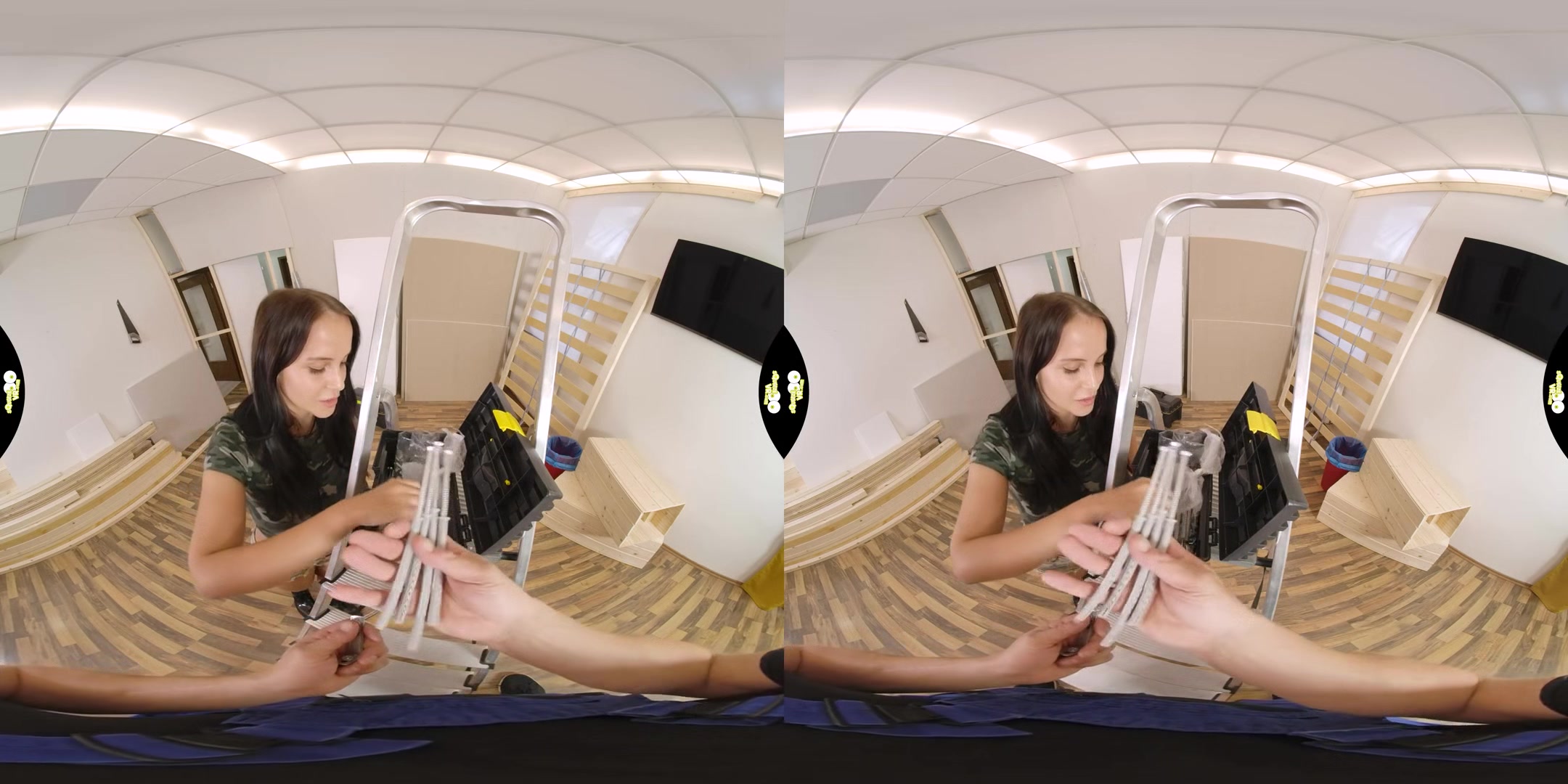 Building and Fucking - Huge Tits VR One on One - SexLikeReal