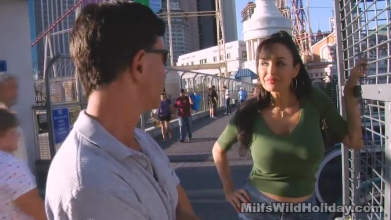 Busty MILF Fucks a Male Stripper - MilfsWildHoliday