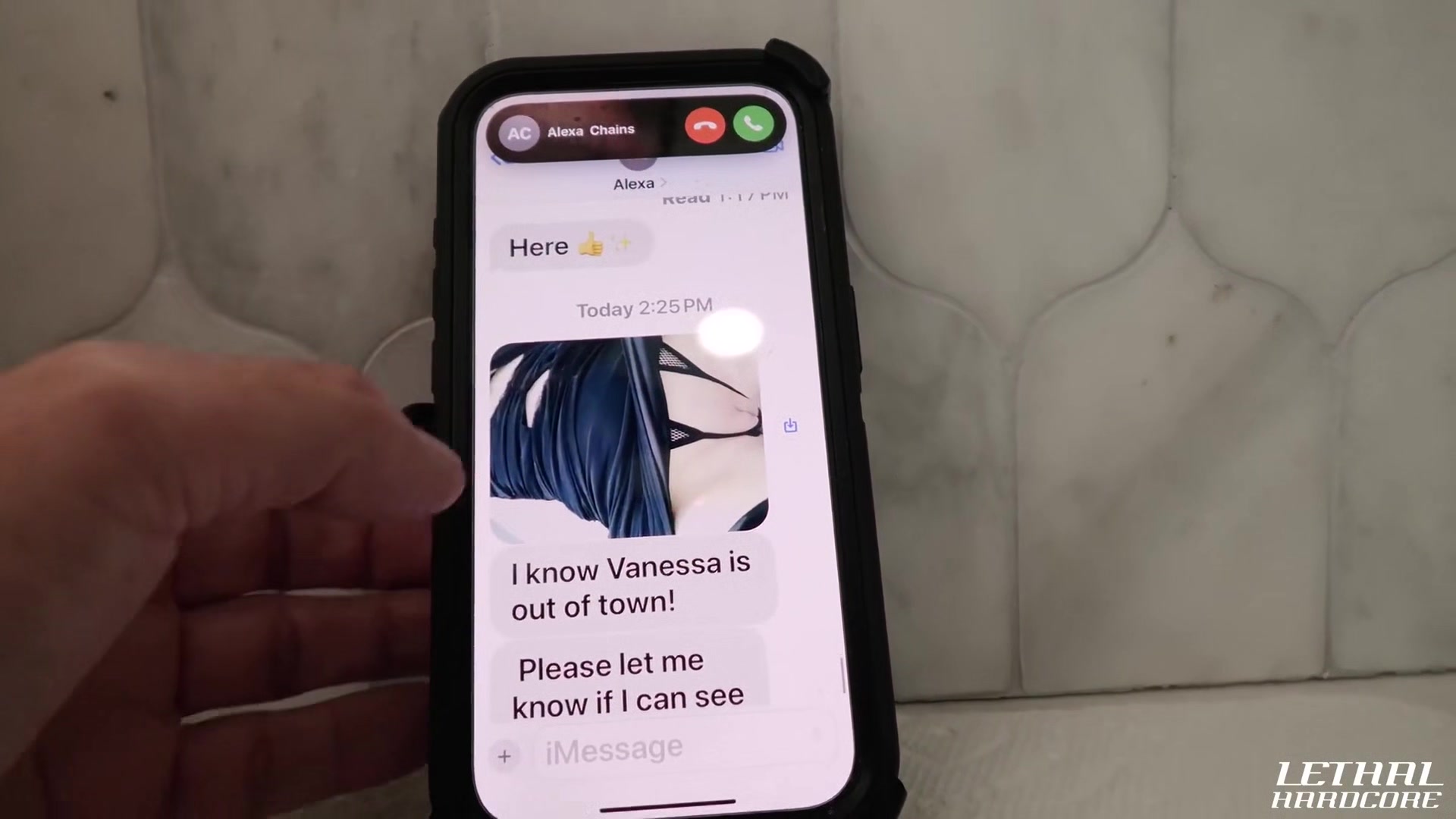 Alexa Pays Her An Older Guy Visit