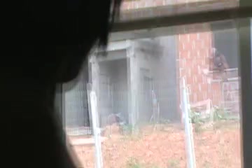 Strange guy is watching my walking naked girlfriend every day