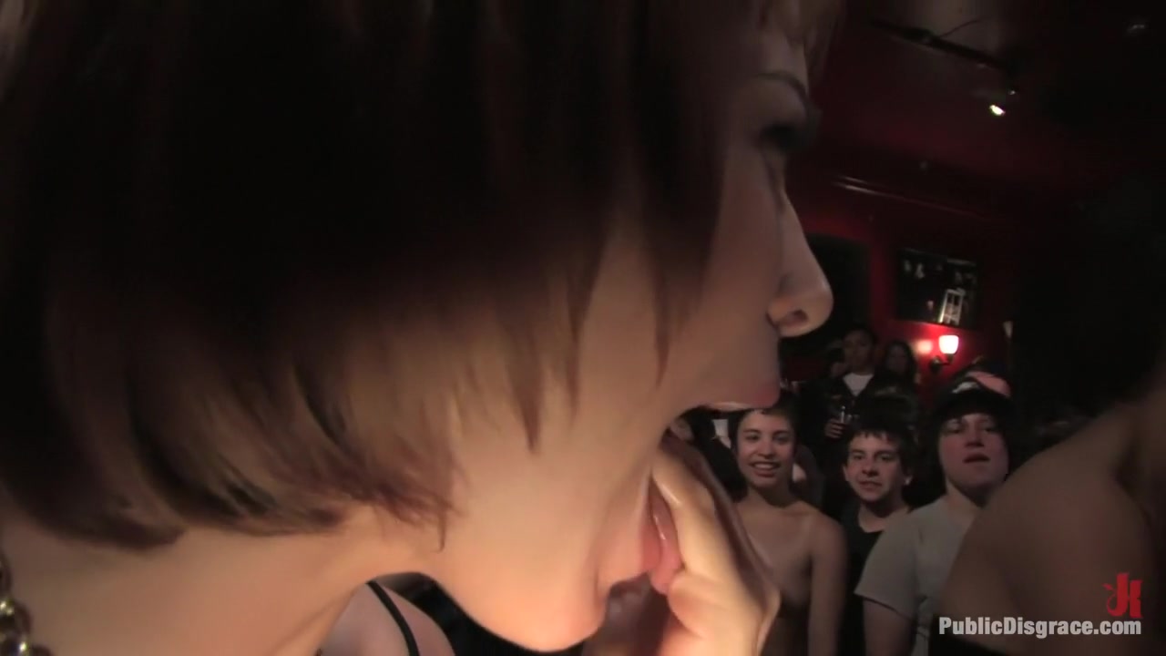 All Girl Public Disgrace: Ariel X humiliated and used in a queer bar