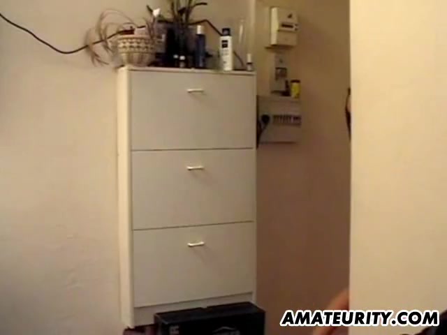 Amazing busty amateur girlfriend in action