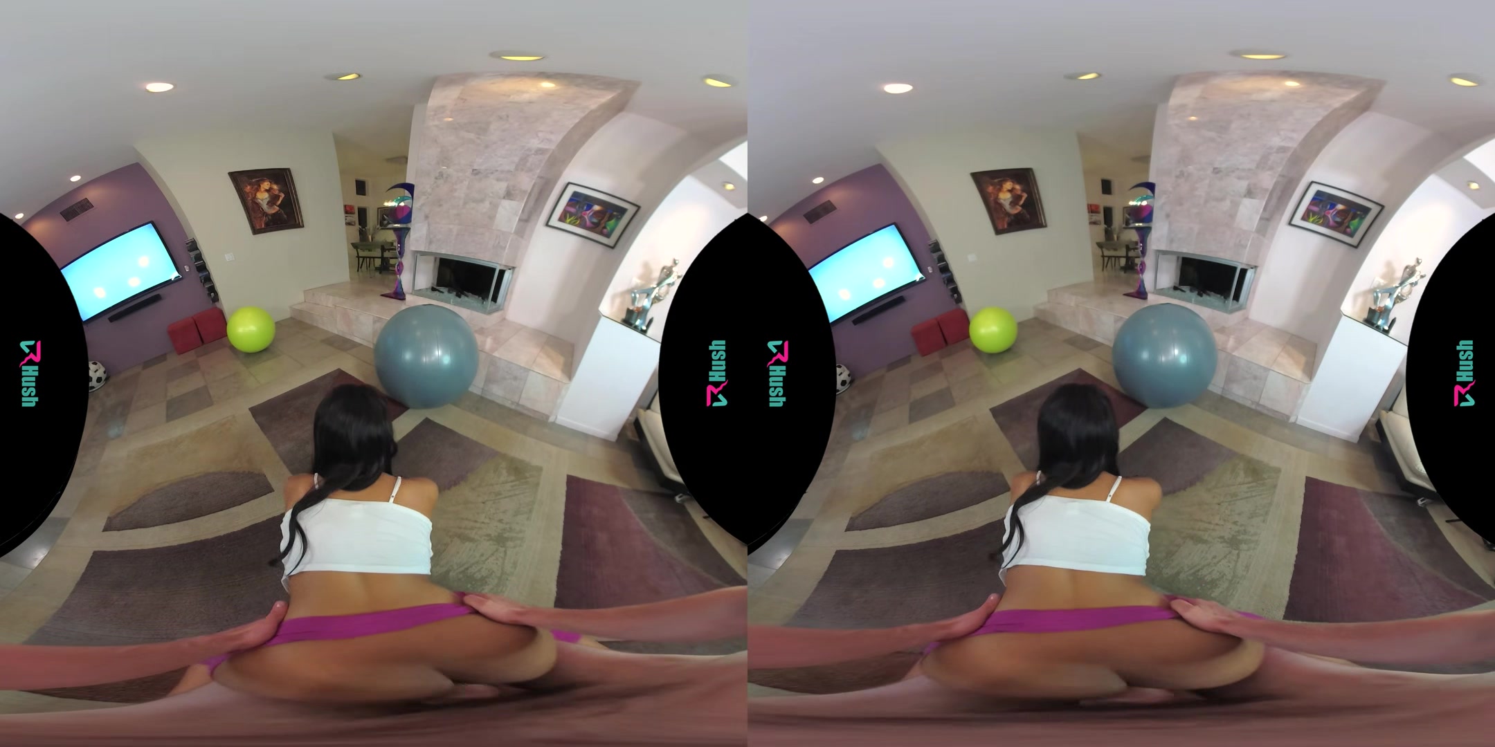 VRHUSH Jenna Foxx gets bent over and fucked in yoga pants