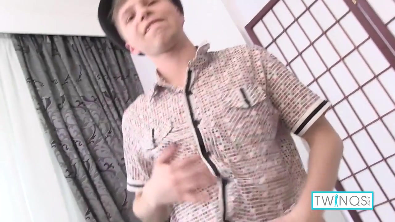 James T And James Blonde - Lovely Skinny Blonde Masturbates And Pokes His Butt!