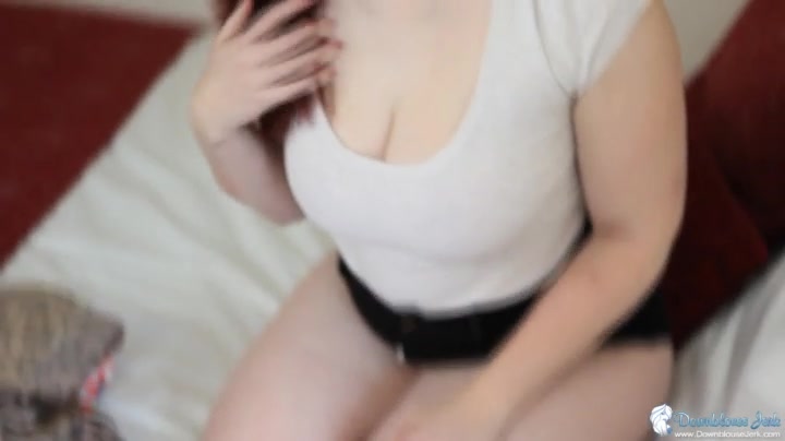Jaye Rose in Spunk Over My Cleavage - DownblouseJerk