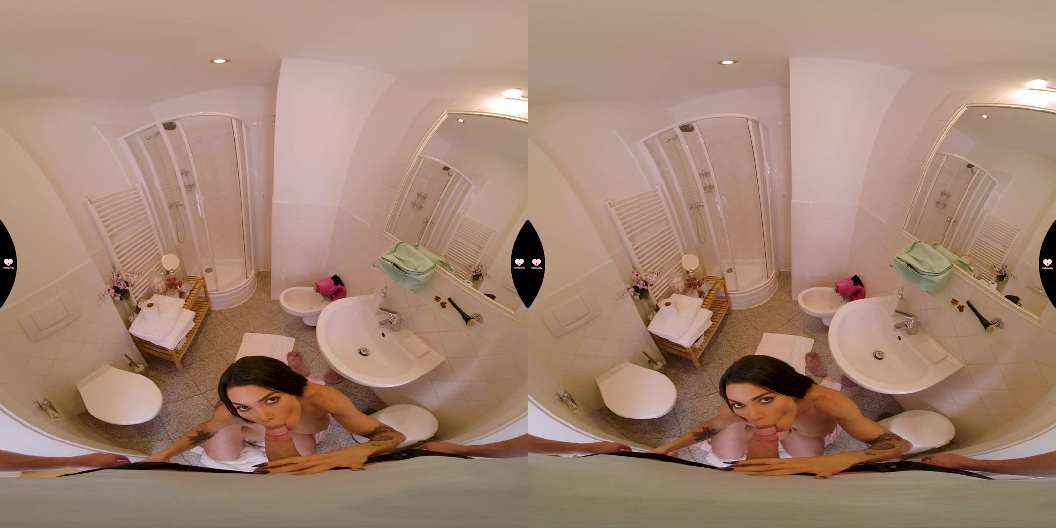 VR Hostel 2 - Peeping On Her Boobs And Getting Some Juice - LustReality