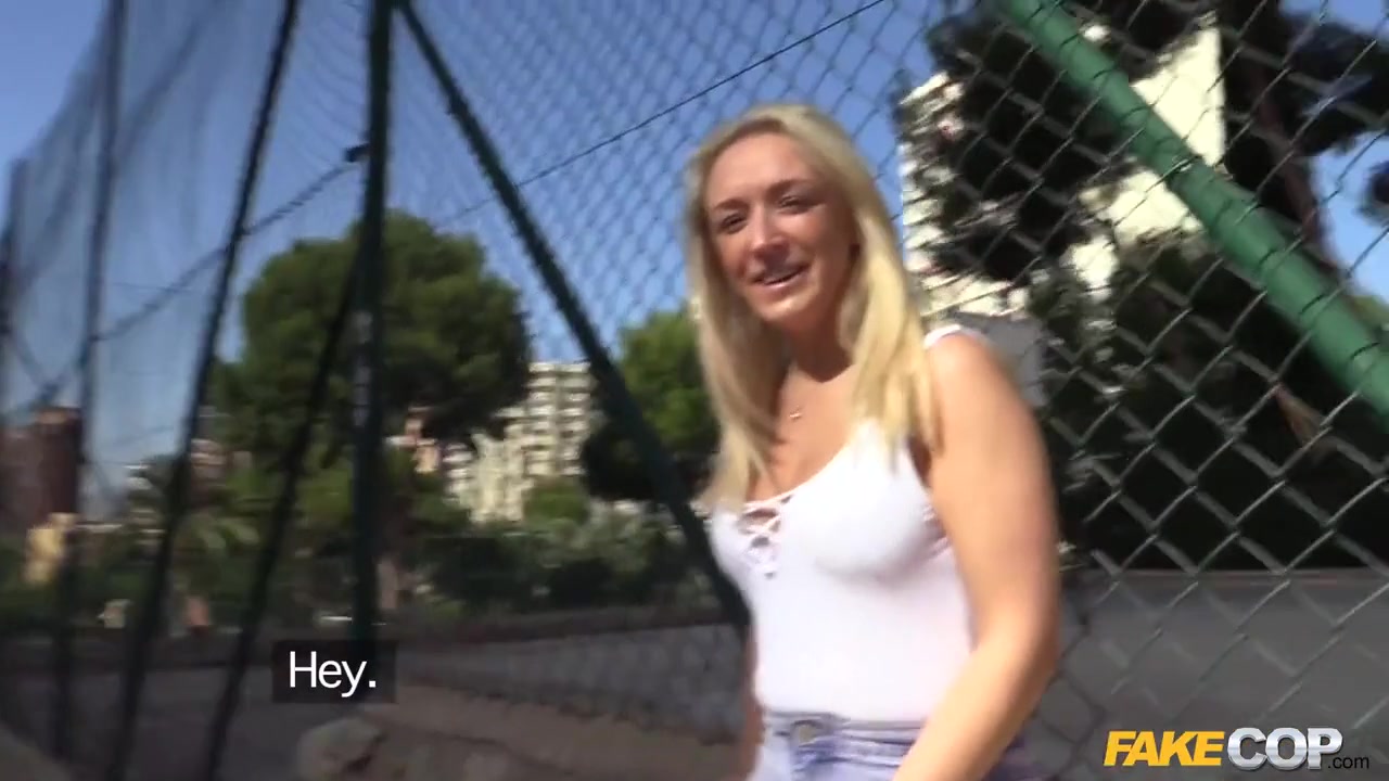 Blonde fucks as her boyfriend - FakeCop
