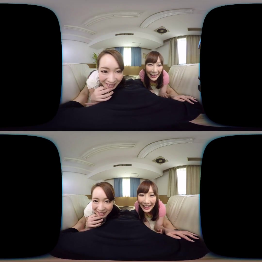 Amazing Double Blowjob Swallowing; JAV MFF Threesome 3P Oral Creampie