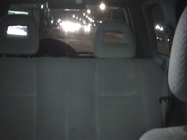 girl reaching orgasm in the taxi