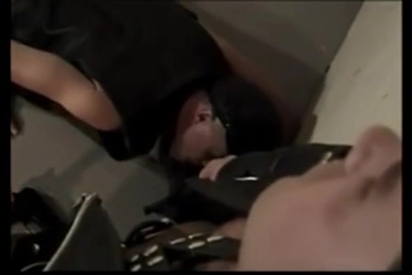 Big leather master cock sucking