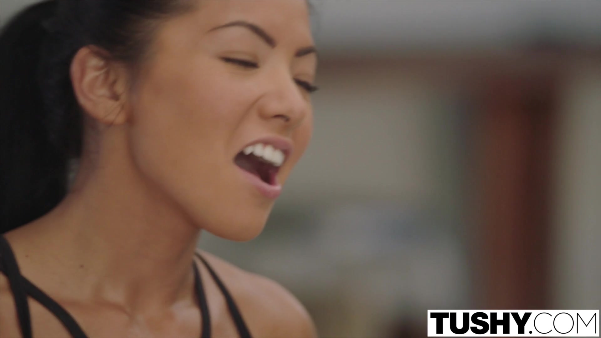 TUSHY Young asian girl takes cum inside her asshole