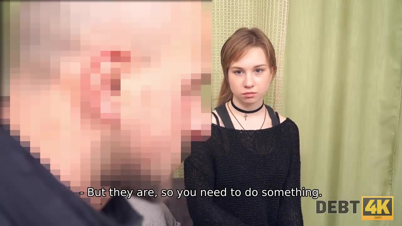 Debt4k. Collector offers cute red-haired lassie sexual relationship for the loan